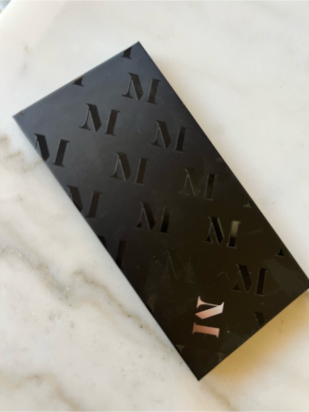Morphe Black Glossy Embossed M Eyeshadow Palette